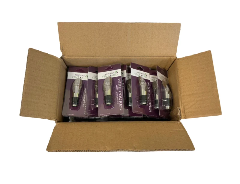 Wine Pourer with Stopper - 25 Units per Box