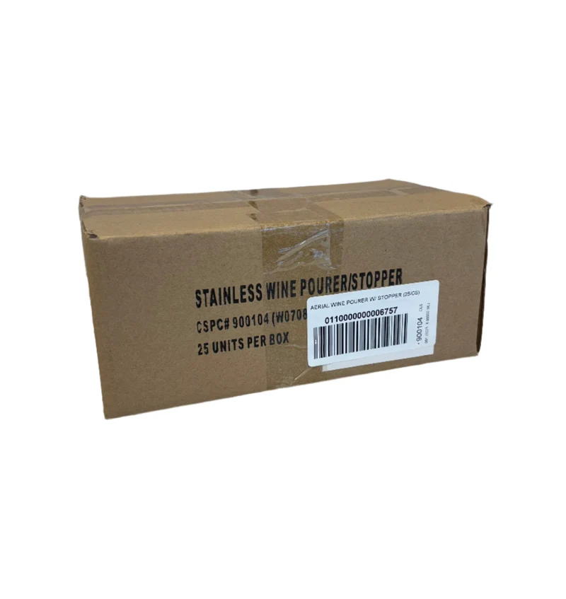 Wine Pourer with Stopper - 25 Units per Box