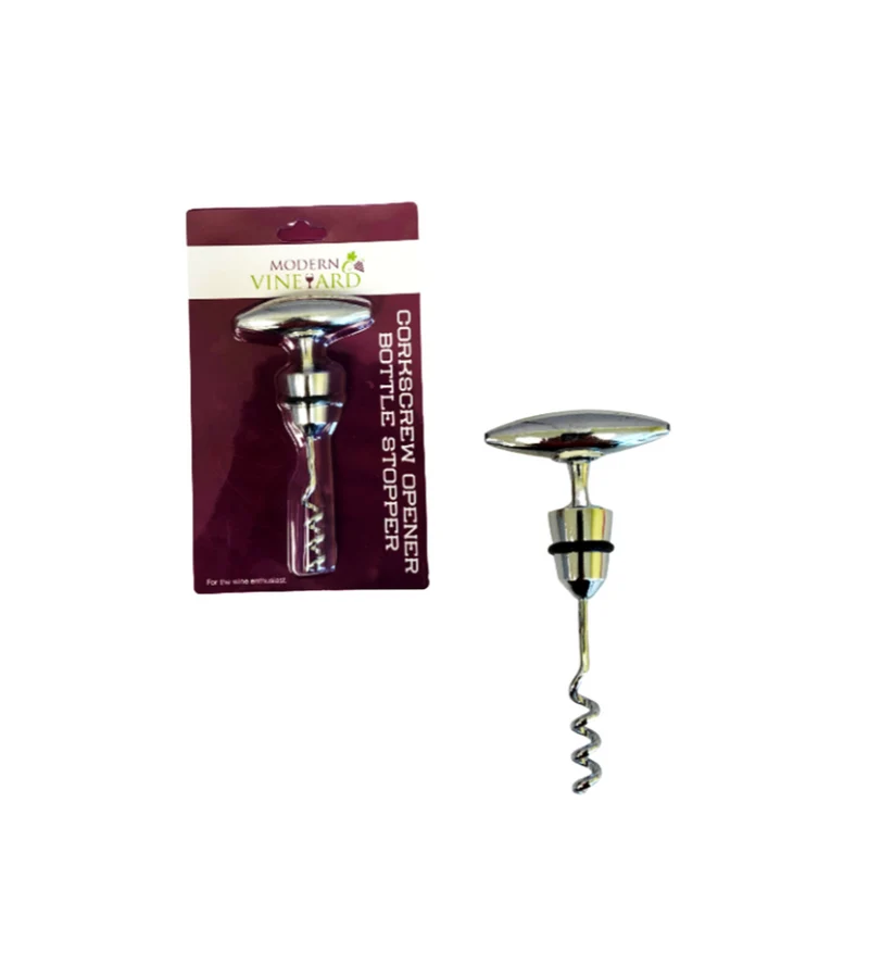 Corkscrew with Stopper - 25 Units per Box