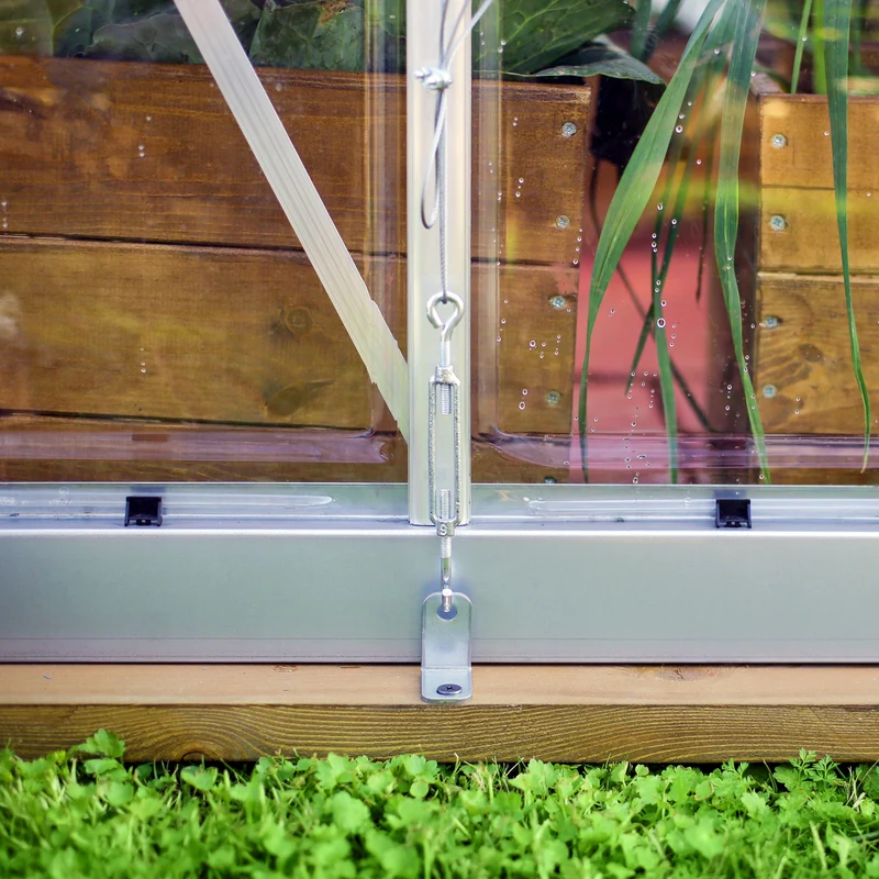Kit d’ancrage serre & abri de jardin Palram – Résistant vent 100 km/h, fixation sol
