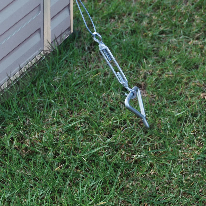 Kit d’ancrage serre & abri de jardin Palram – Résistant vent 100 km/h, fixation sol