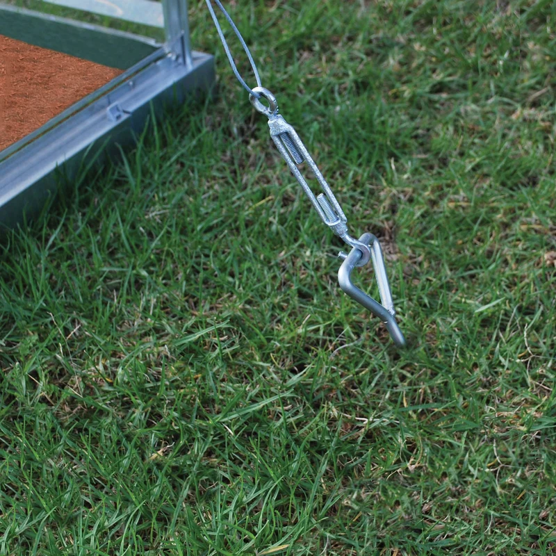 Kit d’ancrage serre & abri de jardin Palram – Résistant vent 100 km/h, fixation sol
