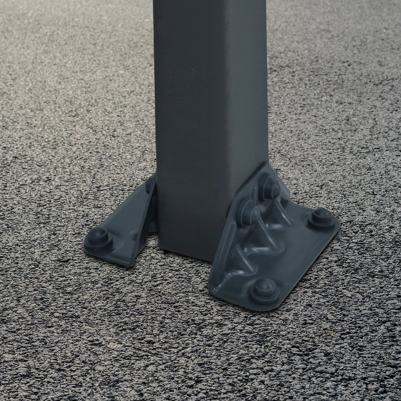 Tonnelle Tucson 359 x 435 cm – Gris anthracite, polycarbonate 6 mm, aluminium