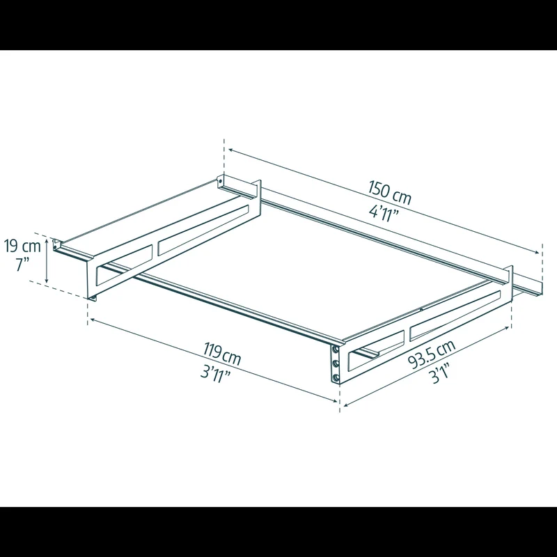 Auvent de porte Bremen 150 x 93 cm – polycarbonate 4 mm, aluminium, anti UV, gris anthracite