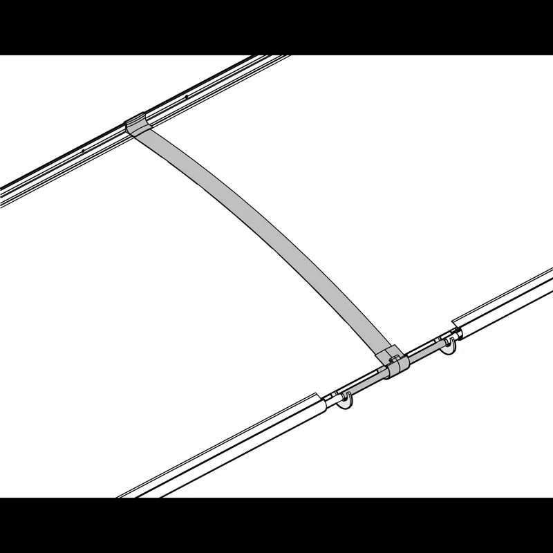 Auvent de porte Aquila 302 x 91,5 cm – acrylique 4 mm, aluminium, anti UV, gris anthracite