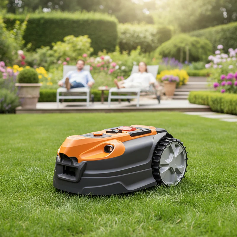 Robot tondeuse 800 m² sans fil périphérique – caméra HDR, WiFi, autonome