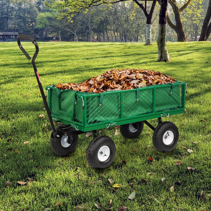 Chariot de jardin benne basculante 250 kg – Chariot de transport robuste
