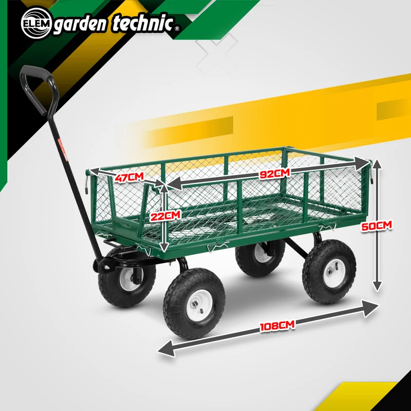 Chariot de jardin benne basculante 250 kg – Chariot de transport robuste
