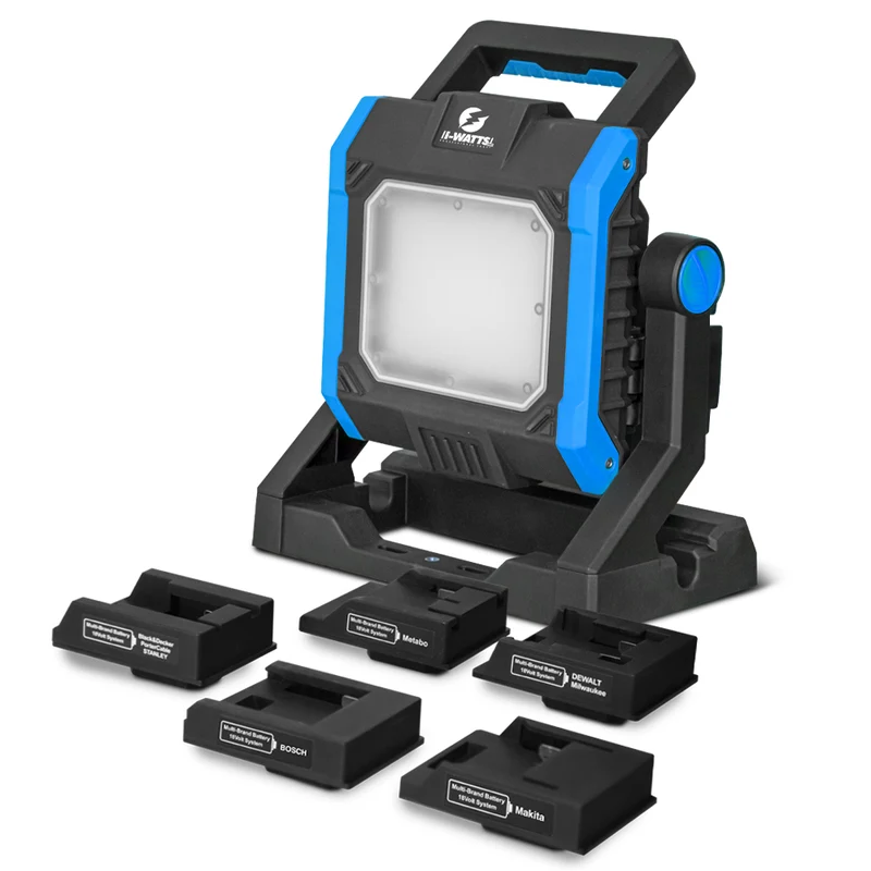Projecteur de chantier LED 35W multi-batterie 18-20V – 4000 lumens IP65 I-Watts Pro