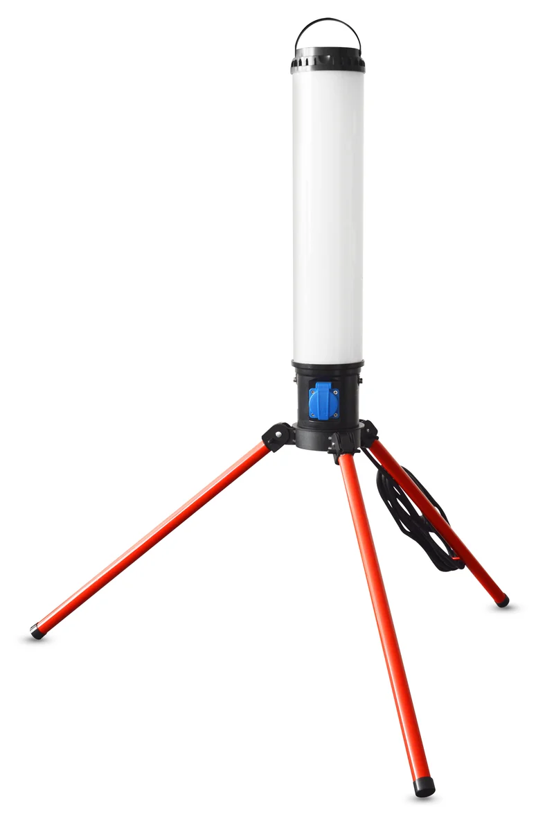 Projecteur LED de chantier 100W sur trépied 360° 10 000 lumens IP54 – éclairage chantier professionnel