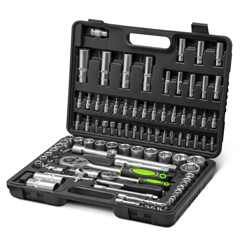 Coffret à douilles 94 pièces – Chrome Vanadium – usage intensif, robuste et complet