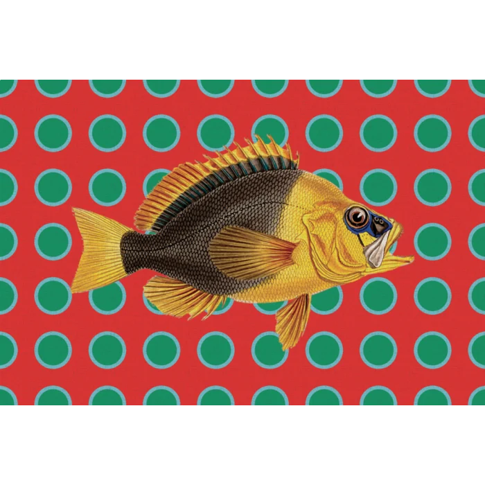 Tovaglietta Americana in Plastica Pesce Giallo 44x30 cm