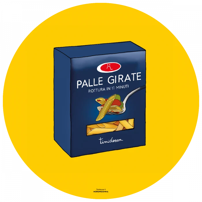 Tovaglietta Tonda Palle Girate D 35 cm
