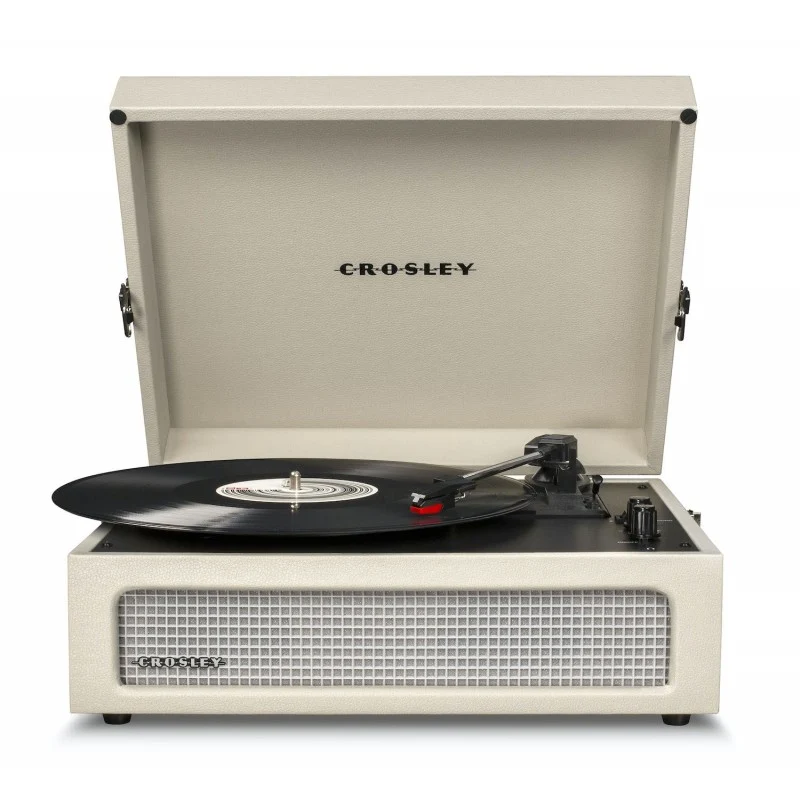Giradischi a Valigetta 3 Velocità Bluetooth Bianco Sabbia Crosley Voyager Dune