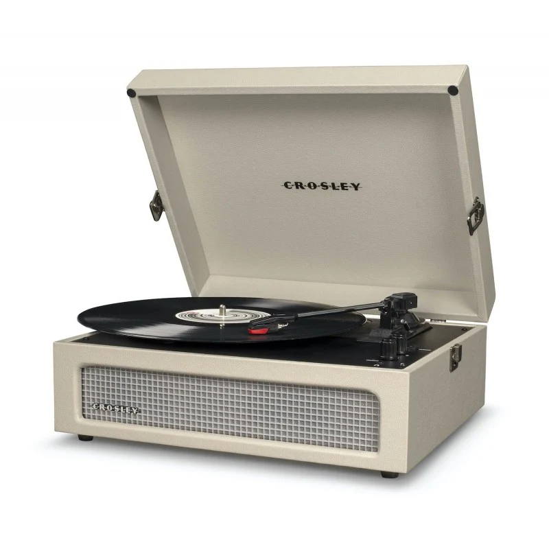 Giradischi a Valigetta 3 Velocità Bluetooth Bianco Sabbia Crosley Voyager Dune
