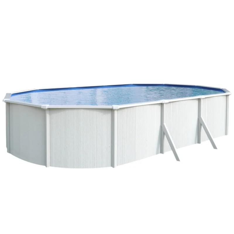 Piscine Saphir 7,90 x 4,85 m – Rectangulaire – 33 m³ – Acier galvanisé ondulé et prélaqué