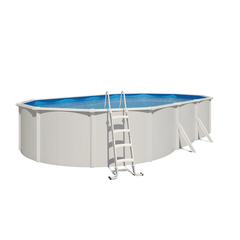 Piscine Saphir 7,90 x 4,85 m – Rectangulaire – 33 m³ – Acier galvanisé ondulé et prélaqué