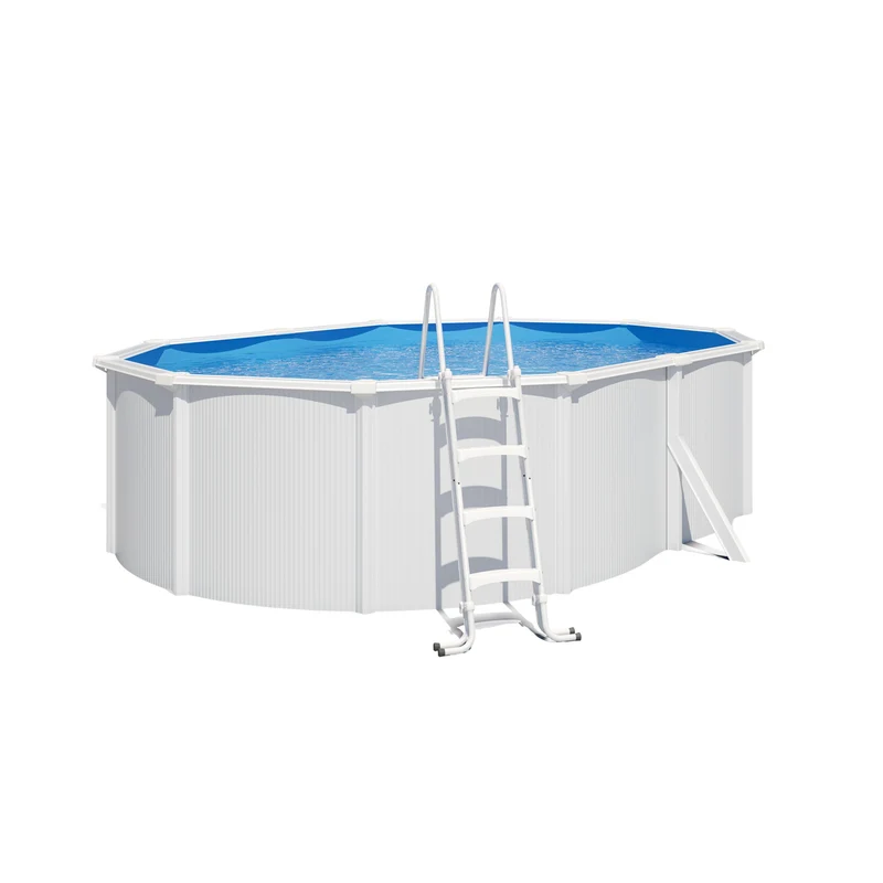Piscine hors-sol métal Saphir 5,15 x 3,90 x 1,20 m – 16 m³ – Acier galvanisé ondulé et prélaqué