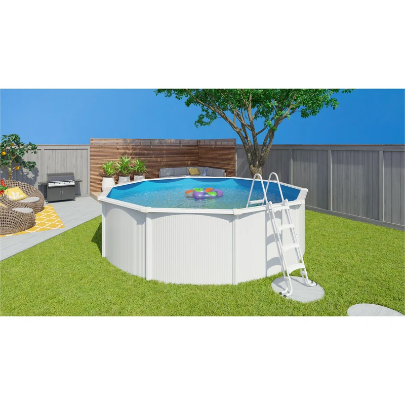 Piscine hors-sol Saphir Ø4,85 x H1,20 m – 18 m³ – Acier galvanisé