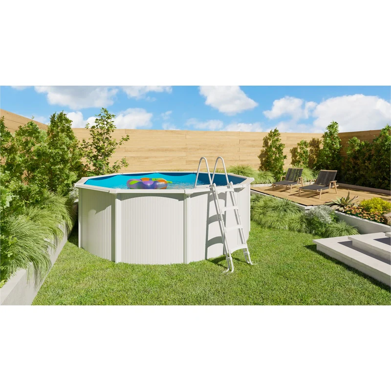 Piscine hors-sol Saphir Ø3,90 x H1,20 m – 11 m³ acier galvanisé