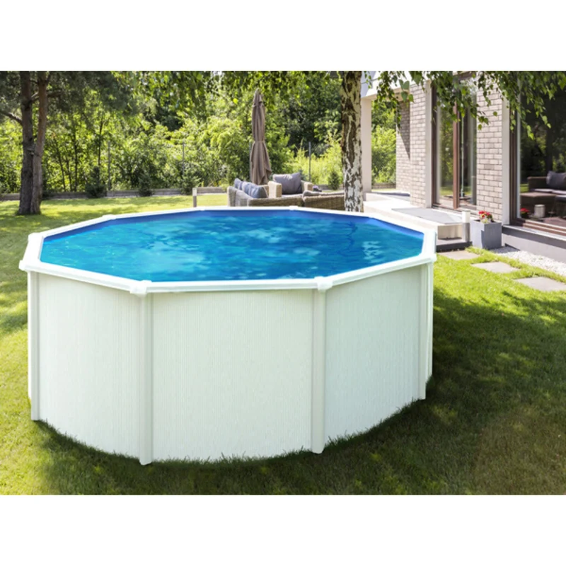 Piscine hors-sol Saphir Ø3,90 x H1,20 m – 11 m³ acier galvanisé