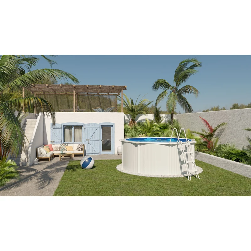 Piscine hors-sol métal Saphir Ø3,30 x H1,20 m – 8 m³ – Acier galvanisé