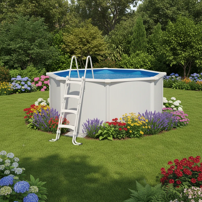 Piscine hors-sol métal Saphir Ø3,30 x H1,20 m – 8 m³ – Acier galvanisé