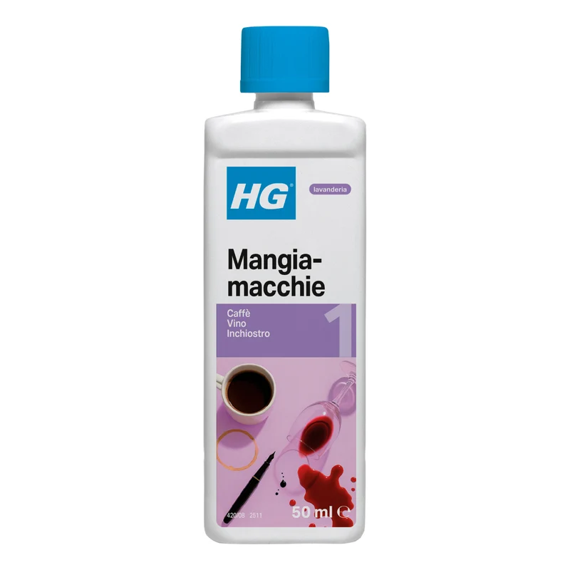 HG Mangiamacchie n. 1 Smacchiatore Liquido per Caffè Tè Vino 50ml