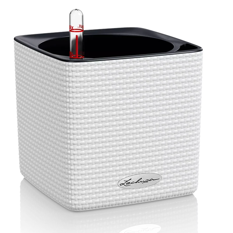 VASO CUBE COLOR 14X14X14 BIANCO