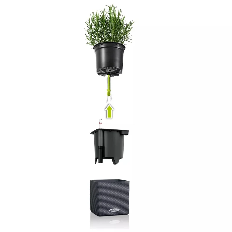VASO CUBE COLOR 14X14X14 BIANCO