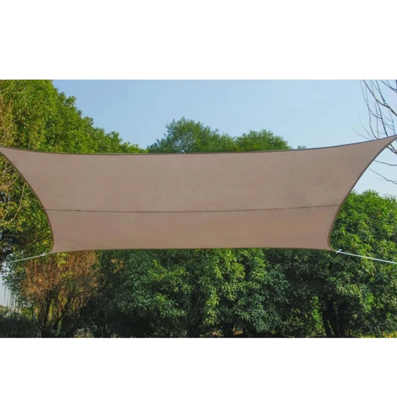 Voile d’ombrage rectangulaire – 3 x 4m - taupe - Polyester 180g/m² – Anti-UV – Résistant à l’eau