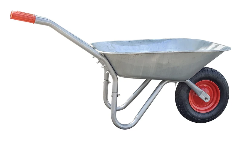 Brouette galvanisée 85L – roue à air – Capacité 100 kg
