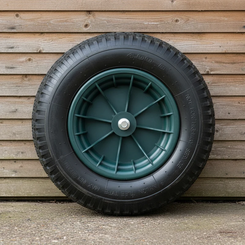 Roue à air pour brouette - noir- axe inclus