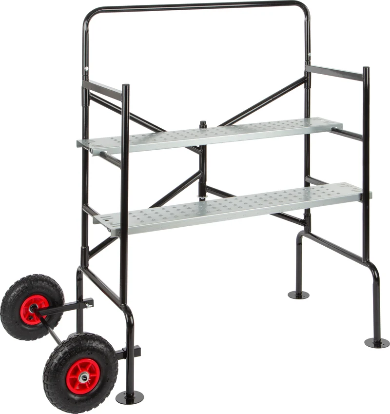 Échafaudage domestique pliable – Hauteur max. 2,80 m, plateforme réglable