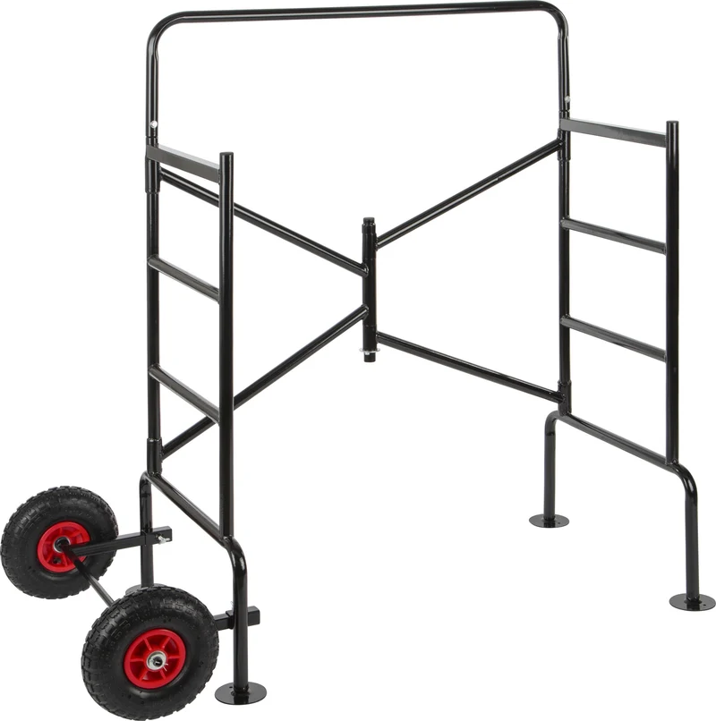 Échafaudage domestique pliable – Hauteur max. 2,80 m, plateforme réglable