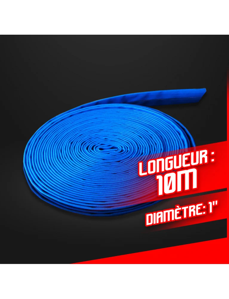 Tuyau d’évacuation souple pour pompe 10m