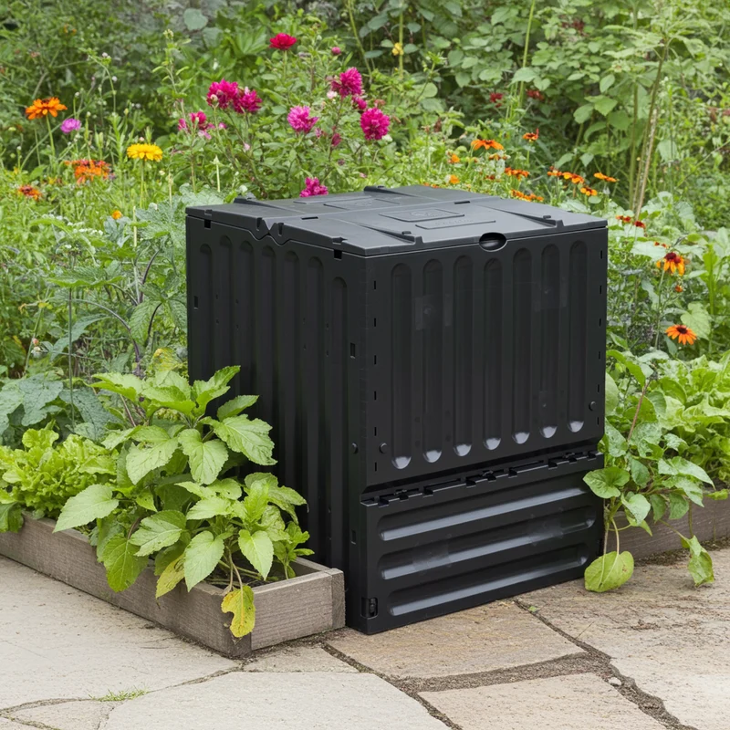 Composteur Domestique 600L – Montage Facile, Grande Capacité