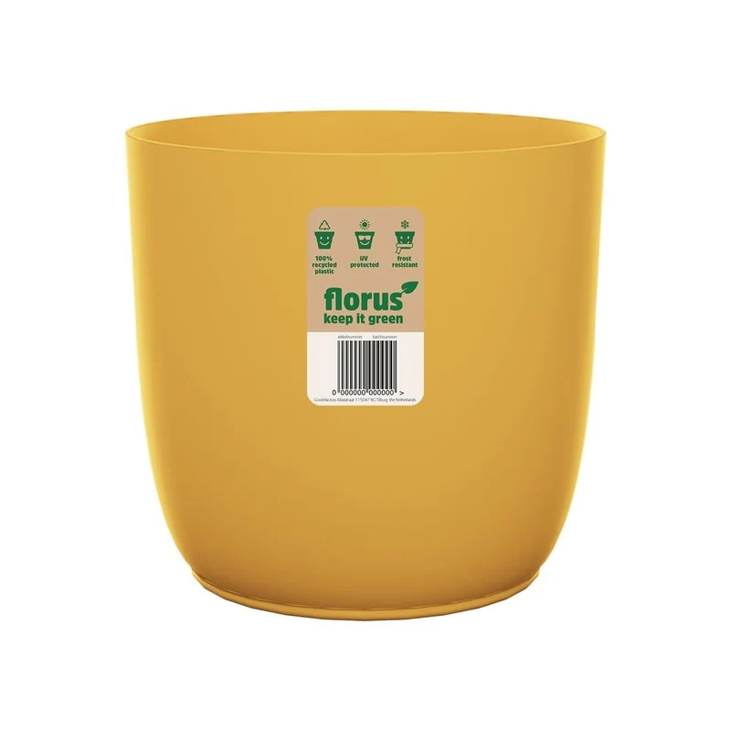 VASO FLOW 16CM SENAPE