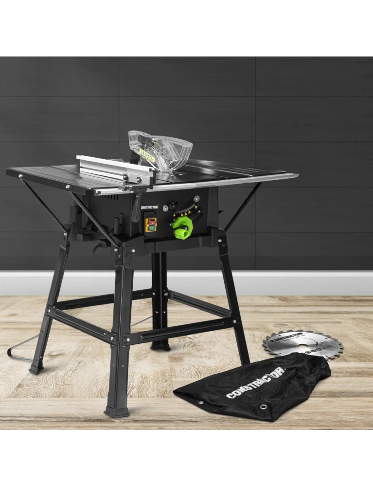 Scie circulaire sur table 2000W – 254 mm – coupe 87 mm – puissante, précise et polyvalente