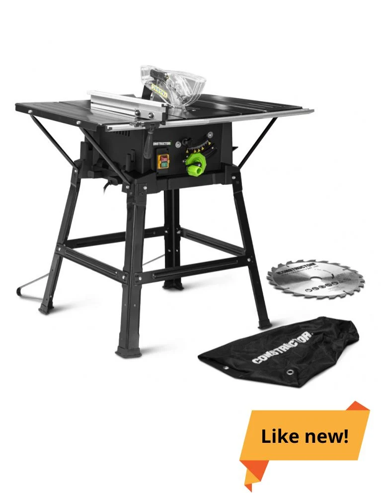Scie circulaire sur table 2000W – 254 mm – coupe 87 mm – puissante, précise et polyvalente