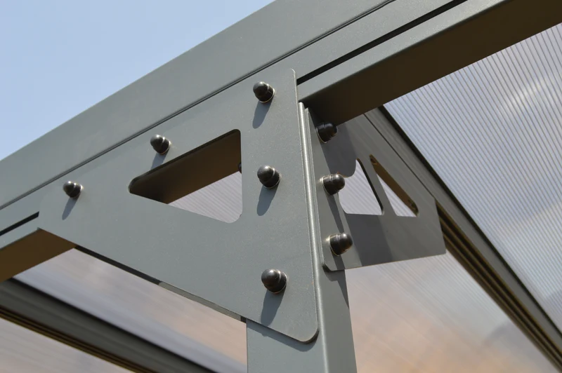 Carport aluminium 15,73 m² - Polycarbonate - Fabrication française - Résistant neige et vent