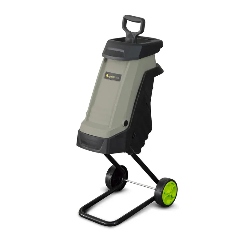Broyeur de végétaux électrique 2400W - 2 couteaux - diamètre de coupe 40mm - sac de ramassage de 40 L