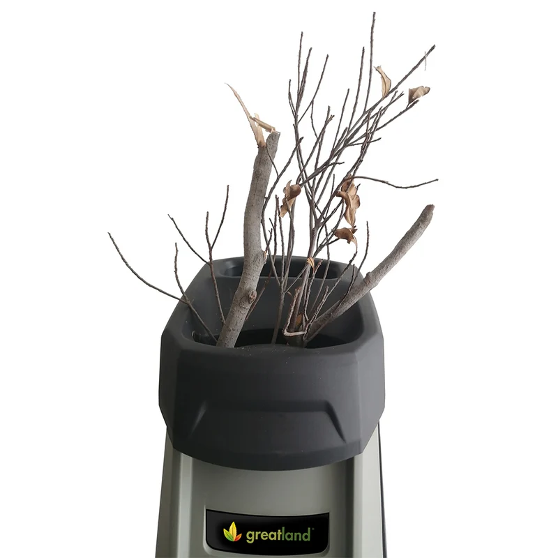 Broyeur de végétaux électrique 2400W - 2 couteaux - diamètre de coupe 40mm - sac de ramassage de 40 L