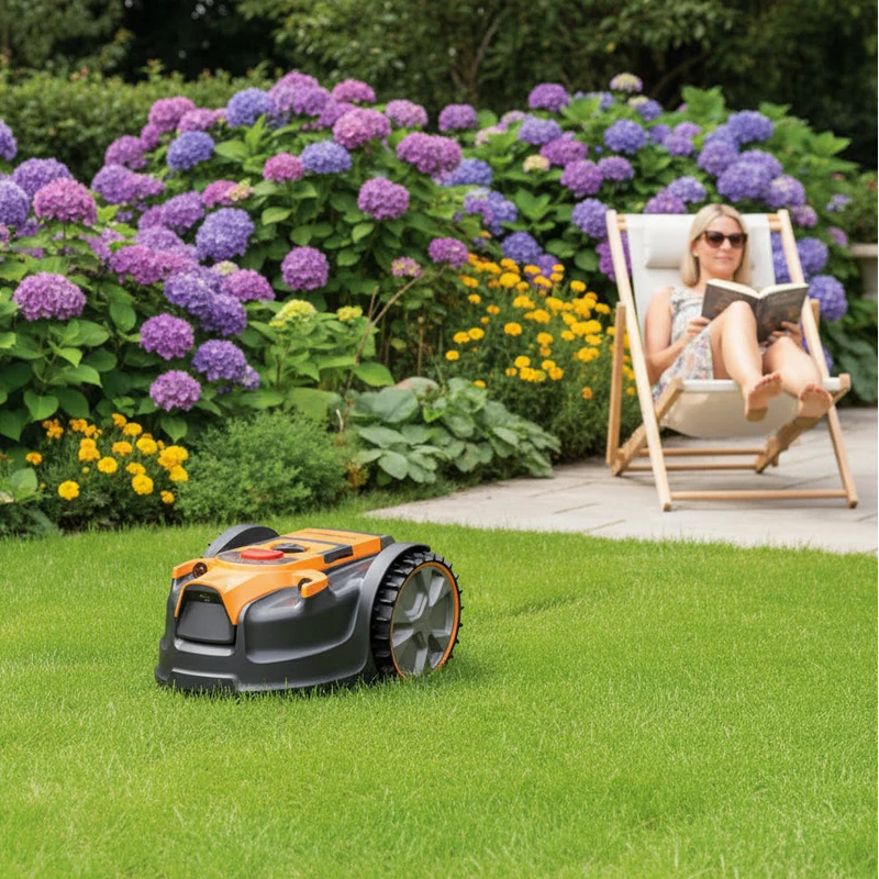 Robot tondeuse autonome 300 m2 sans fil périmétrique - le robot le plus simple du marché