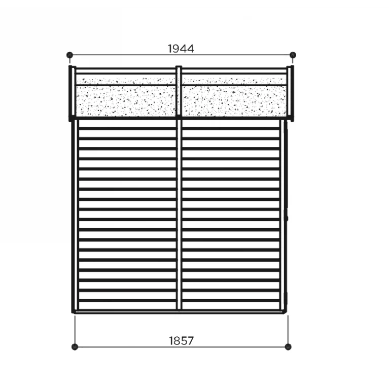 Abri de jardin Inès - 2,65 x 1,85 m - traité - sapin du Nord certifié - double-porte avec fenêtres