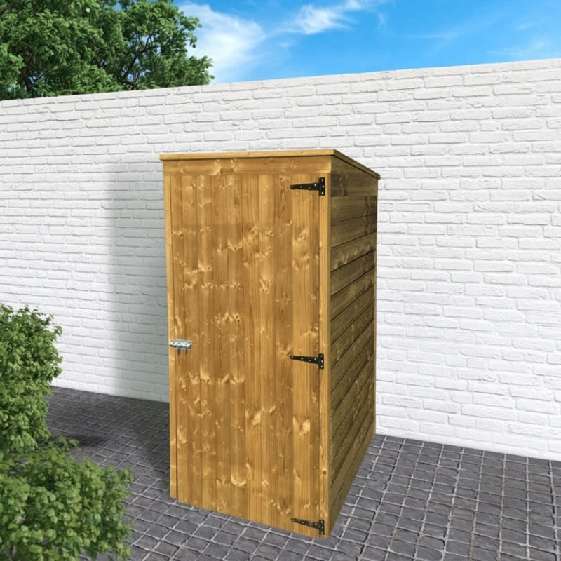 Abri de rangement Storage Modern - traité- 0,90 x 0,96 m - sapin du Nord certifié - toiture plate