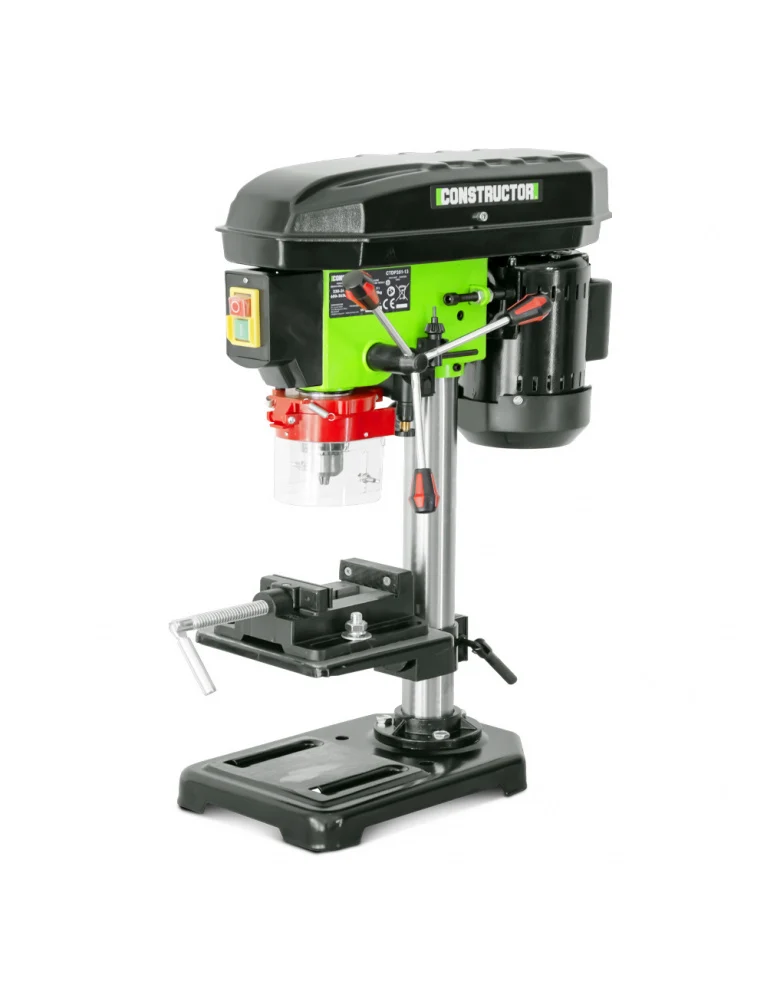 Perceuse à colonne 350W – Avec étau & laser – 5 vitesses – Mandrin 13 mm
