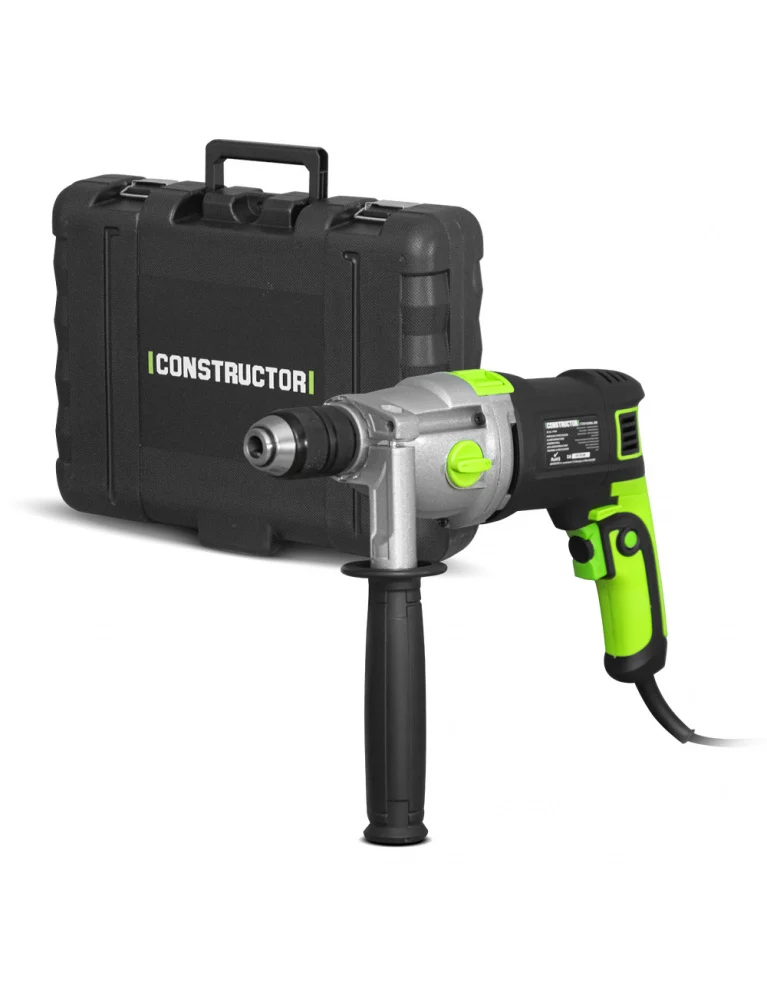 Perceuse à percussion 1050W – Mandrin automatique 13 mm – Coffret inclus – Poignée softgrip