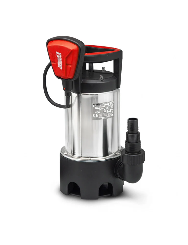 Pompe vide-cave eaux chargées 750W avec flotteur - 13000 L/h