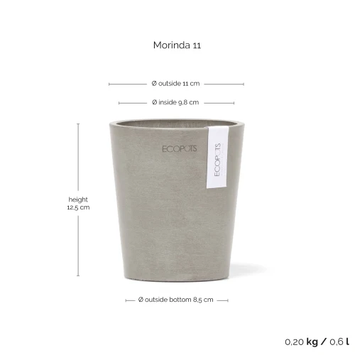 Vaso Per Orchidee Morinda D11 H12.5 Talpa Ecopots